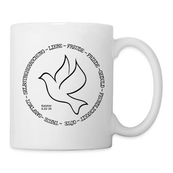 Früchte des Geistes. Galater 5, 22-23 - Tasse - Weiß - Rechts