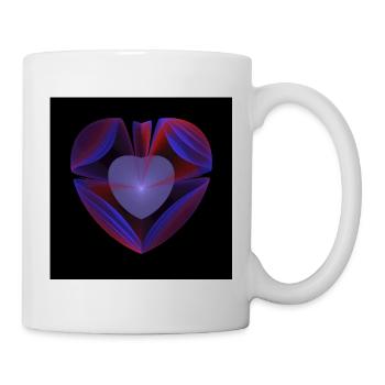 Neon Heart Ribbons - Mug - white - Right