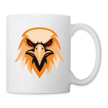Wild Eagle Head in Orange - Mug - white - Right