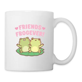 Süße Frösche Freunde Frogever Beste Freunde - Tasse - Weiß - Rechts