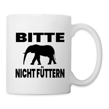 Éléphants - Mug blanc - blanc - Droite