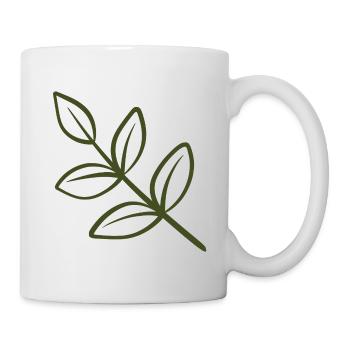 Leaf Line Art - Mug - white - Right
