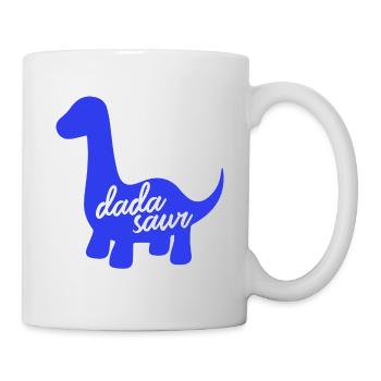 Daddysaurus Rex Funny Dinosaur Slogan Design - Mug - white - Right