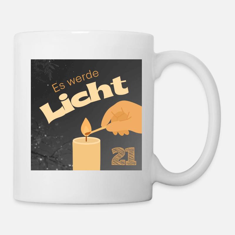 Es werde Licht Kerzenzauber 21 - Tasse - Weiß