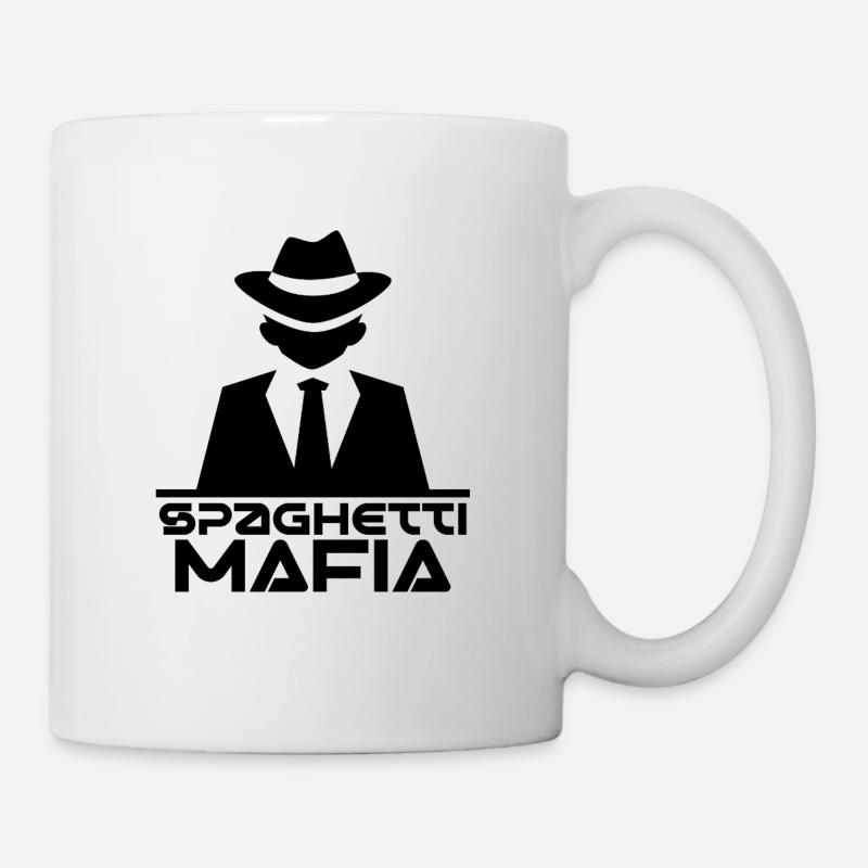 Spaghetti Mafia - Tasse - Weiß
