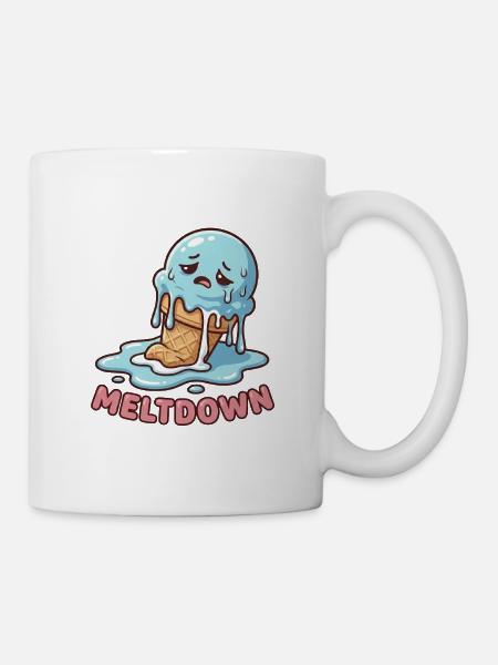 Effondrement total - Dessert triste et drôle - Mug blanc - blanc