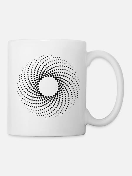 3D-Kreispunkt - Tasse - Weiß