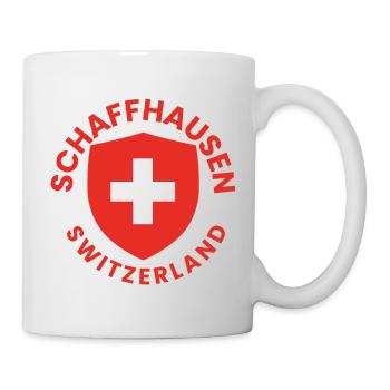 Schaffhausen-Schildemblem - Tasse - Weiß - Rechts