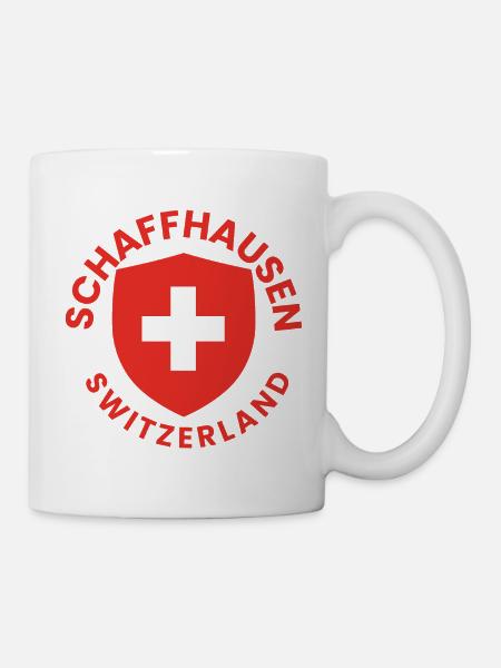 Schaffhausen-Schildemblem - Tasse - Weiß
