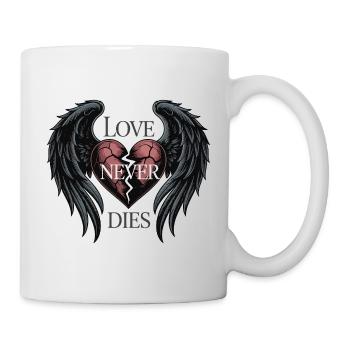 L’amour ne meurt jamais - Mug blanc - blanc - Droite