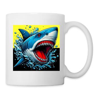Hai - Tasse - Weiß - Rechts