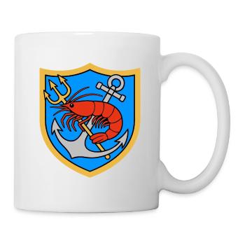 Krabbenfischer Wappen - Tasse - Weiß - Rechts