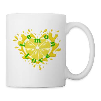 Citrus Heart Love Motif - Mug - white - Right