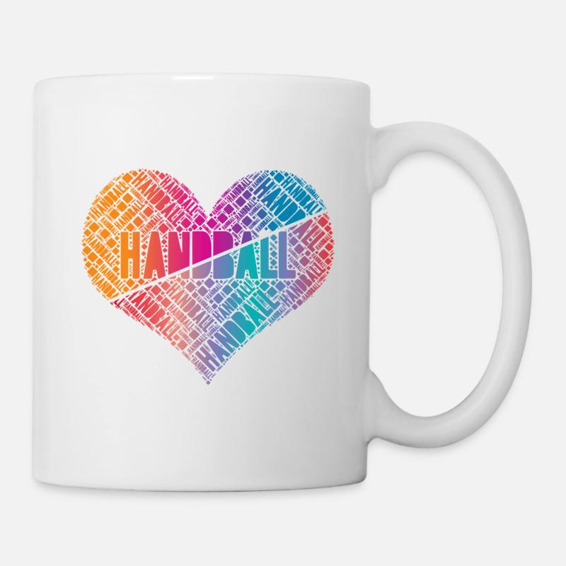 Handball Herz - Tasse - Weiß