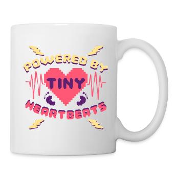 NICU Nurse Powered By Tiny Heartbeats - Mug - white - Right