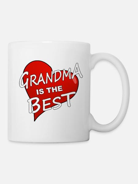 GRANDMA IS THE BEST - Tasse - Weiß