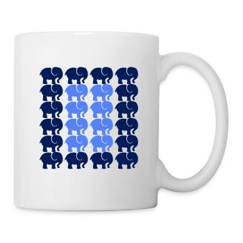 Éléphant - Mug blanc - blanc - Droite