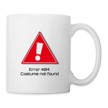Error 404: Karneval - Tasse - Weiß - Rechts