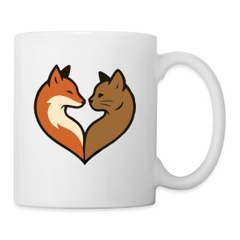 Tierherzform - Tasse - Weiß - Rechts
