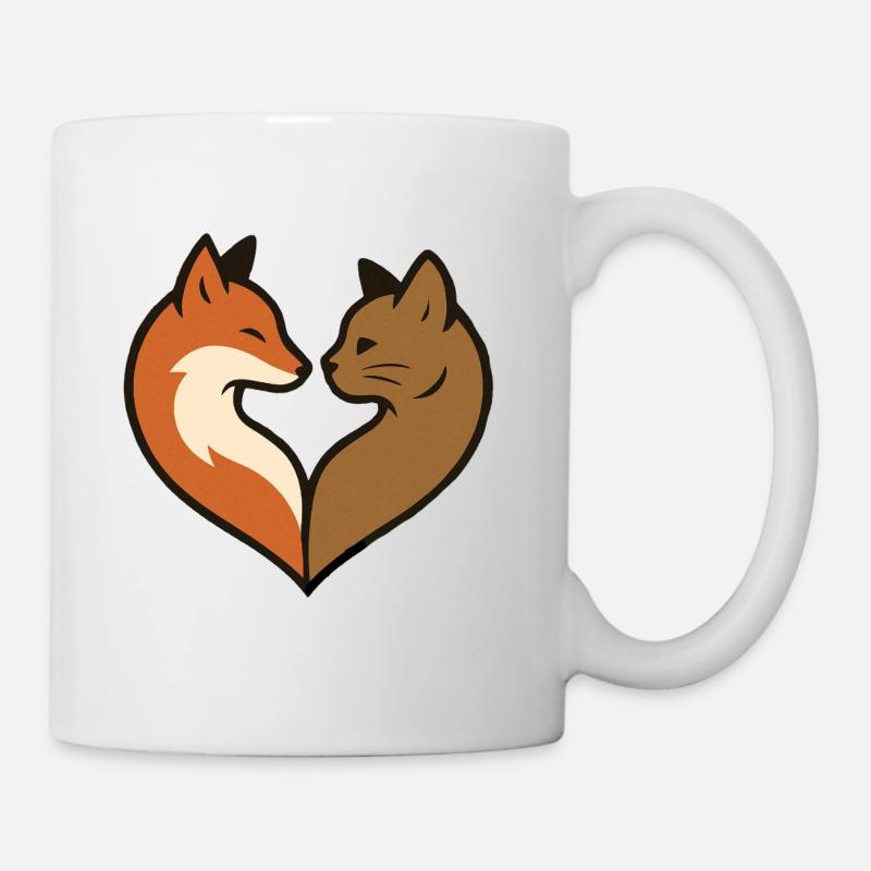 Tierherzform - Tasse - Weiß