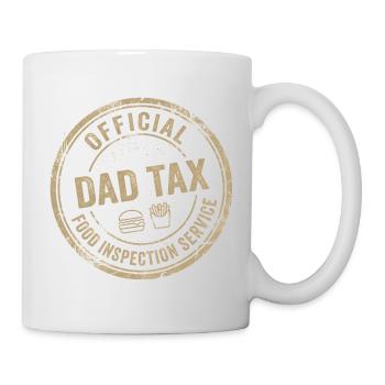Offizieller Stempel des Vatersteuer-Lebensmittelinspektionsdienstes - Tasse - Weiß - Rechts