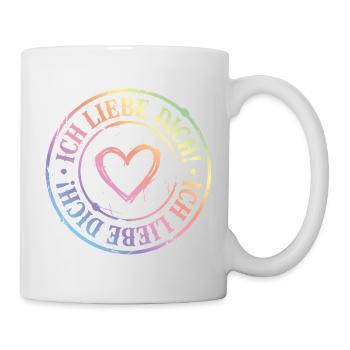 I love you heart - Mug - white - Right