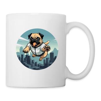 Carlin dans le saut au-dessus de la ligne d’horizon - Mug blanc - blanc - Droite