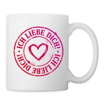 I love you heart - Mug - white - Right