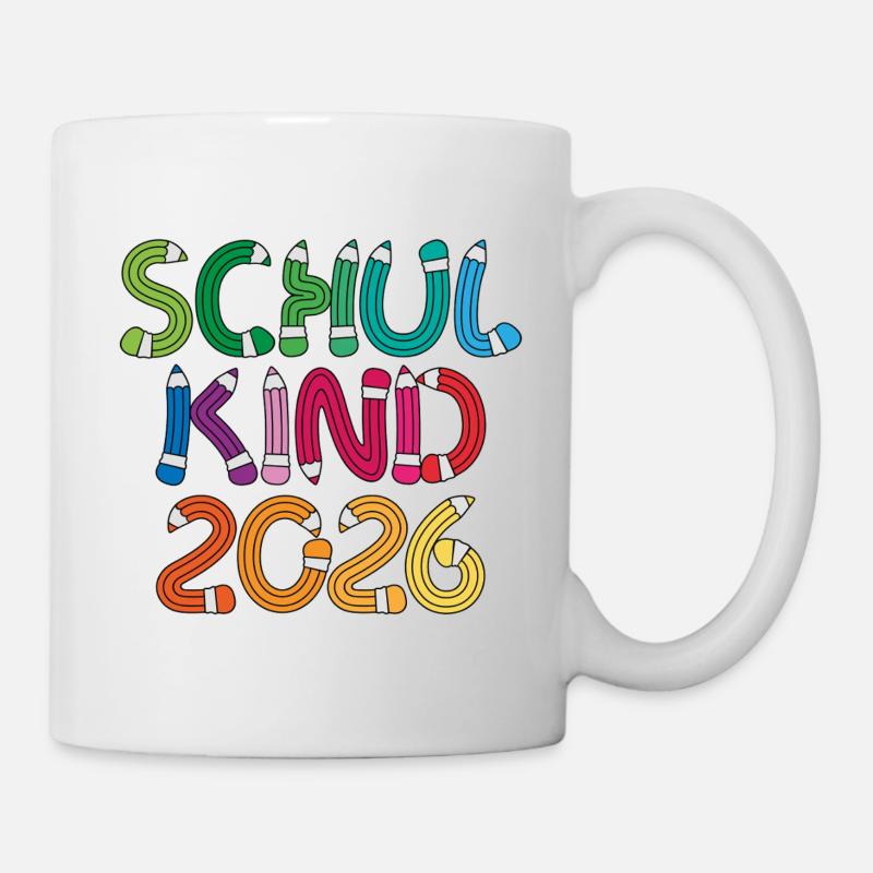 Schulkind 2026 Schule Einschulung Schulanfang - Tasse - Weiß