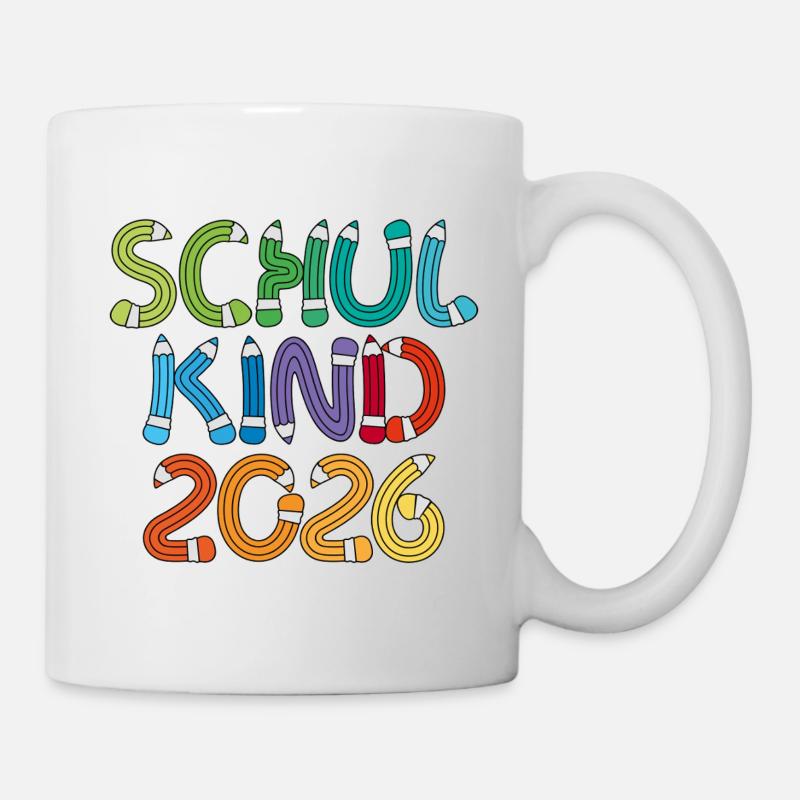 Schulkind 2026 Schule Einschulung Schulanfang - Tasse - Weiß