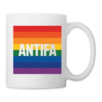 Antifa - Antifascist Merch - Mug - white - Right