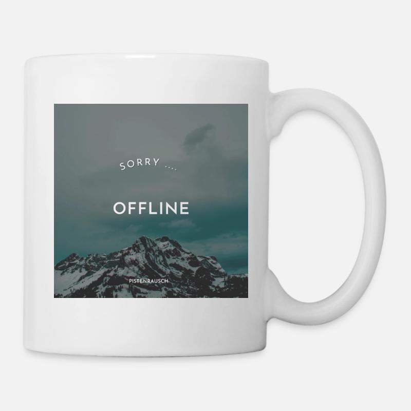 Offline in the mountains - Mug - white