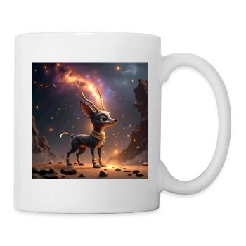 Cerf Étoile Fantastique - Mug blanc - blanc - Droite