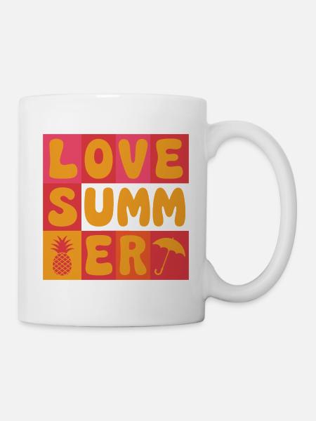 Ich liebe den Sommer - Tasse - Weiß