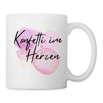 Confetti in the heart - Mug - white - Right