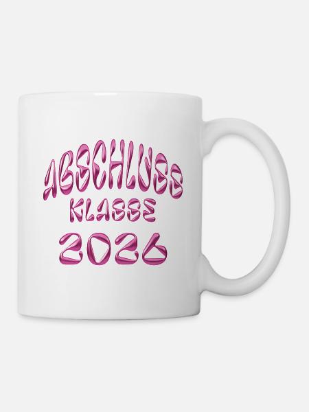 Abschlussklasse 2026 Glanz - Tasse - Weiß