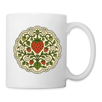 Strawberry Lace Circle - Mug - white - Right