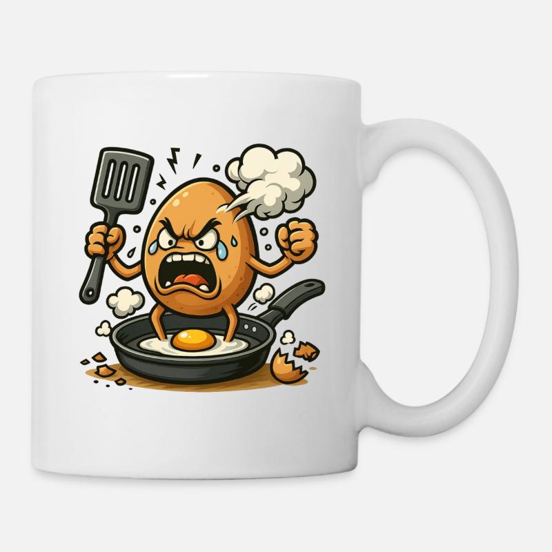 Wenn Eier ausrasten - Tasse - Weiß