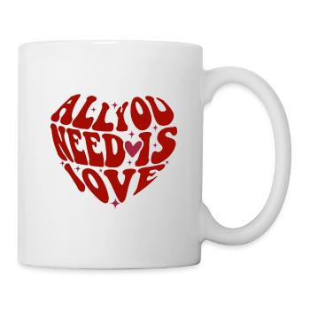 All You Need is Love - Tasse - Weiß - Rechts