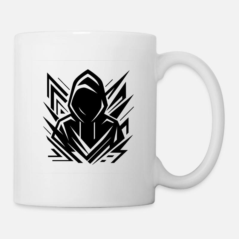 Pointes de sweat à capuche de l’ombre - Mug blanc - blanc