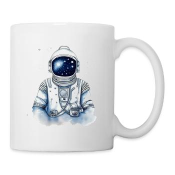 Astronaut im Sternenraum - Tasse - Weiß - Rechts