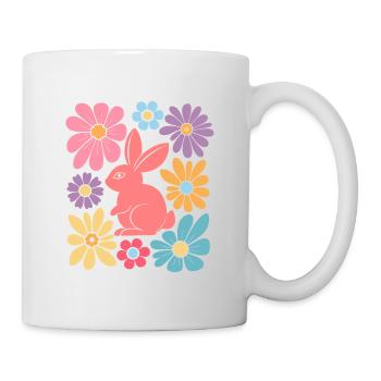 Happy Easter Bunny Boho - Tasse - Weiß - Rechts