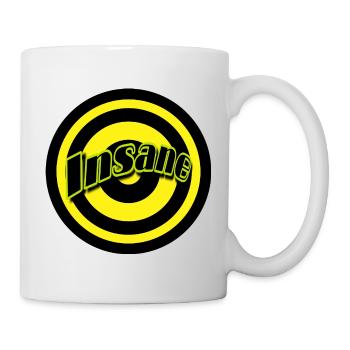 Conception folle de cercle néon - Mug blanc - blanc - Droite