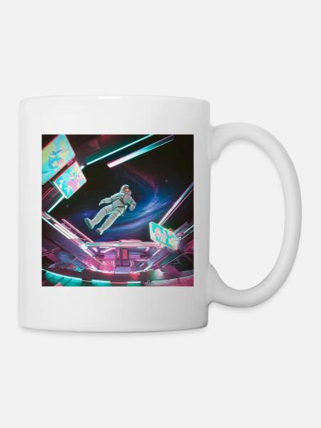 Space Arcadian Spacesuit - Neon - Mug - white