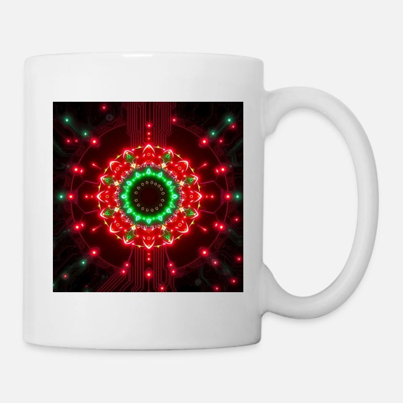 Centre Technologique Neon Mandala - Mug blanc - blanc