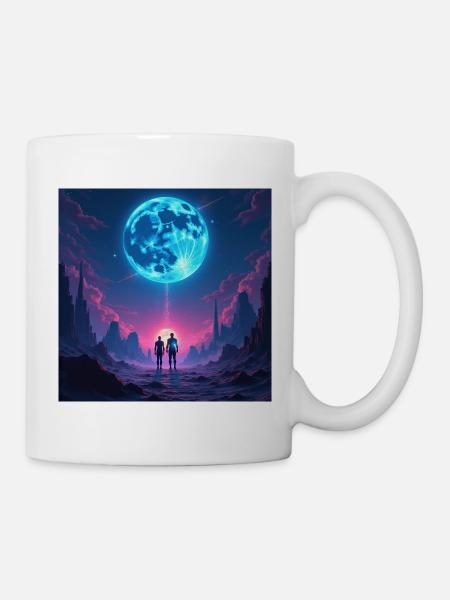 Moon Path of Togetherness - Mug - white