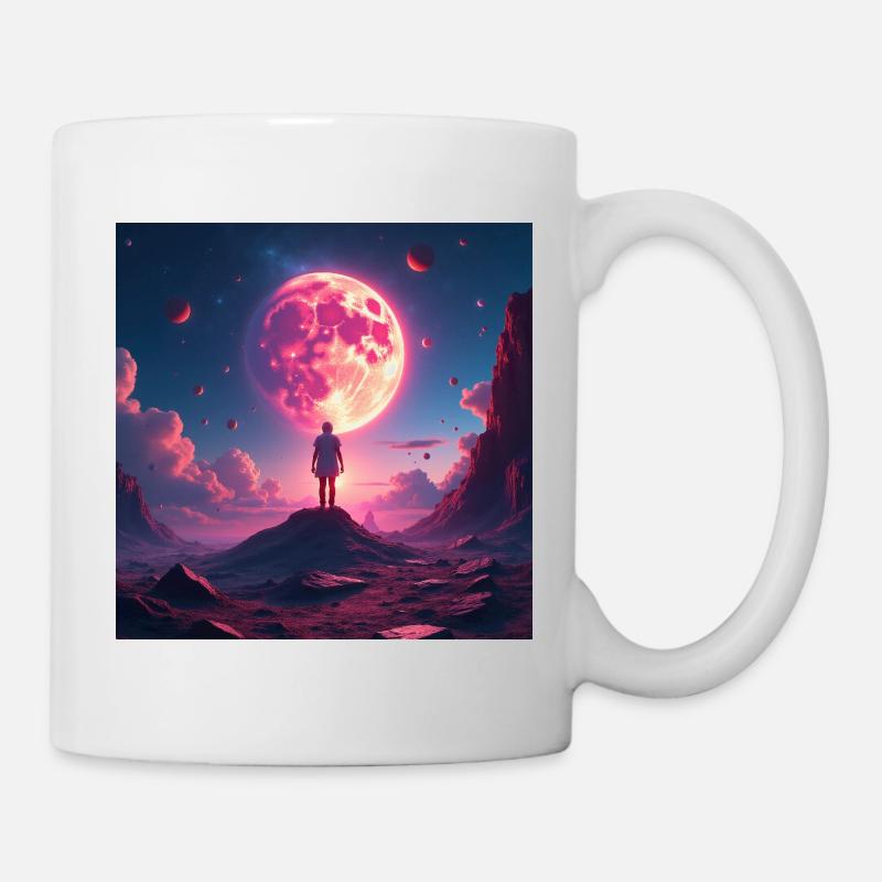 Paysage onirique de l’Empire Lunaire - Mug blanc - blanc