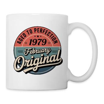 Anniversaire 1979 Février 1979 né en Février 1979 - Mug blanc - blanc - Droite
