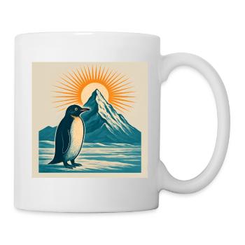 Polar sun over mountain landscape - Mug - white - Right
