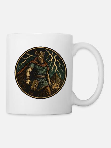 Wikinger Sturmhammer Thor - Tasse - Weiß